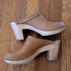 No. 6 Old School High Clogs 37 Palomino Tan